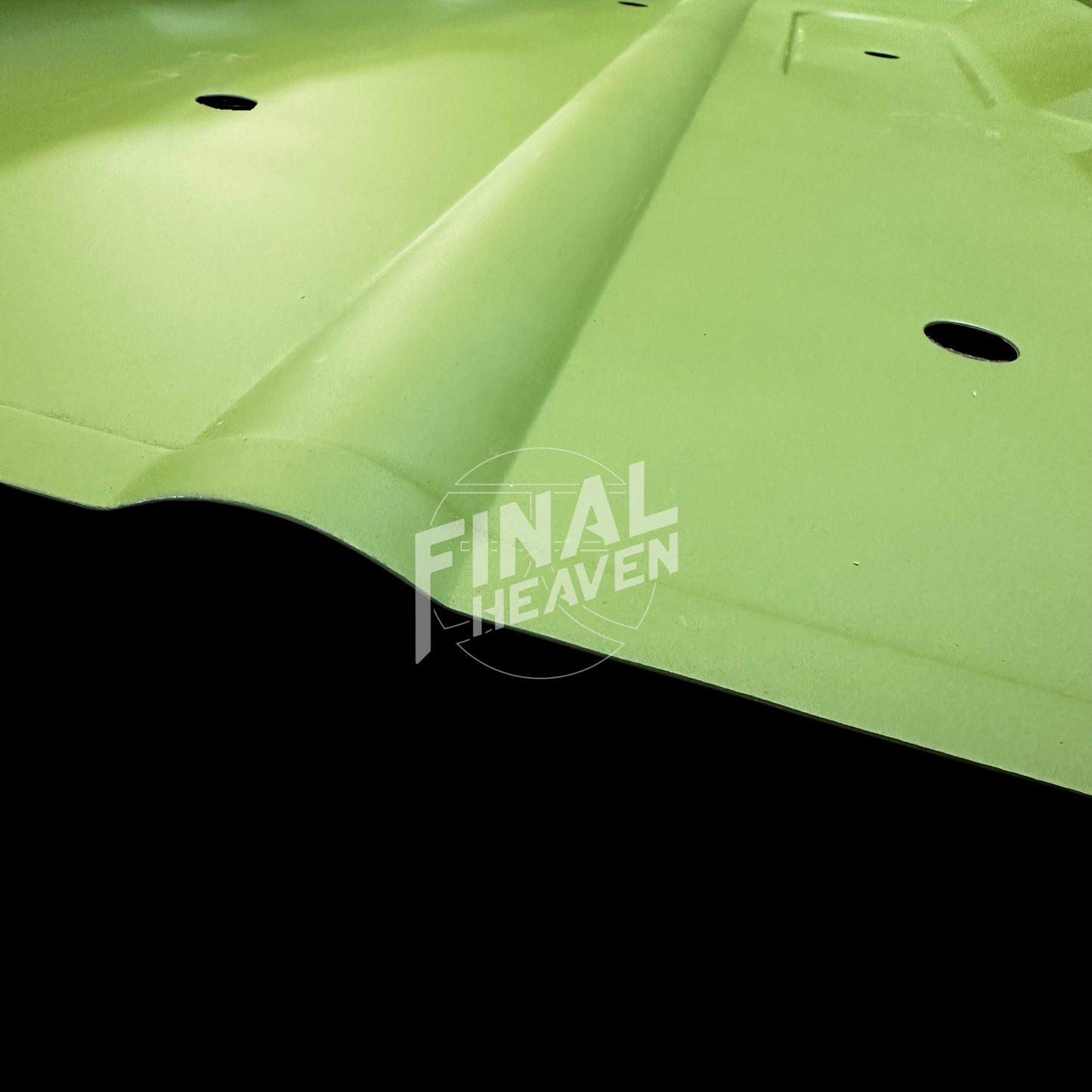 A set of floor panels with front and rear sections for a Datsun 240Z produced by KF Vintage JDM