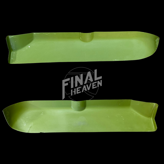 A set of floorboard rear section rust repair panels for a Datsun 240Z produced by KF Vintage JDM