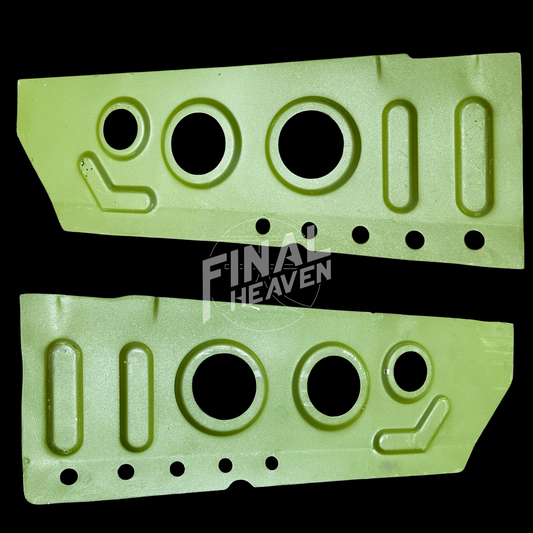 A set of rocker panel reinforcement rust repair parts for a Datsun 240Z produced by KF Vintage JDM