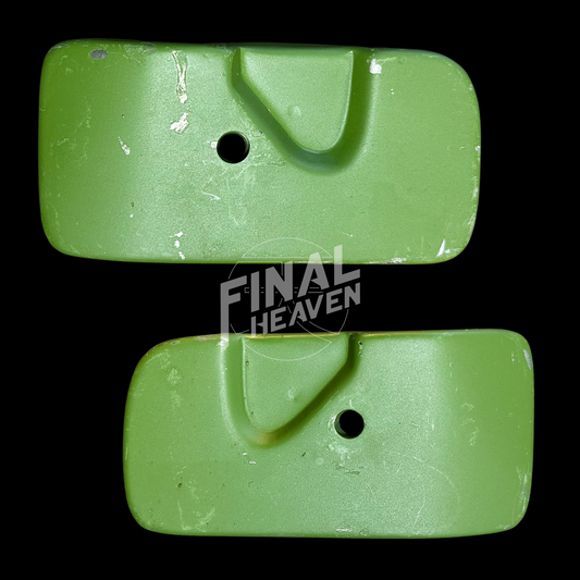 A set of seatbelt reinforcement rust repair panels for a Datsun 240Z produced by KF Vintage JDM