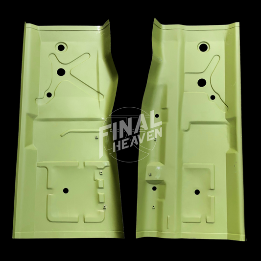 This is a set of Datsun 260Z or 280Z floor board rust repair panels produced by KF Vintage JDM.