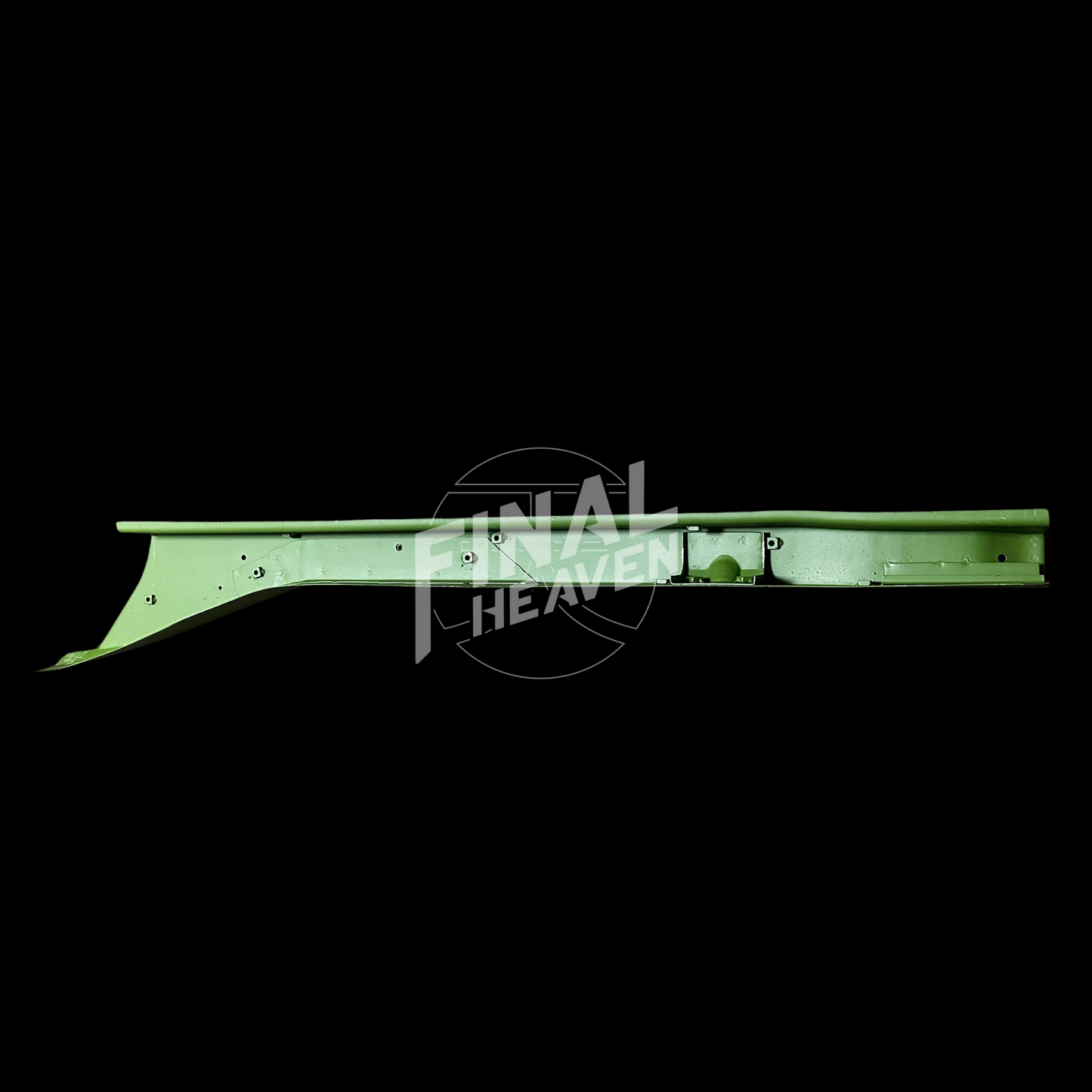 A set of front lower frame rail rust repair panels for Datsun 260Z or 280Z produced by KF Vintage JDM