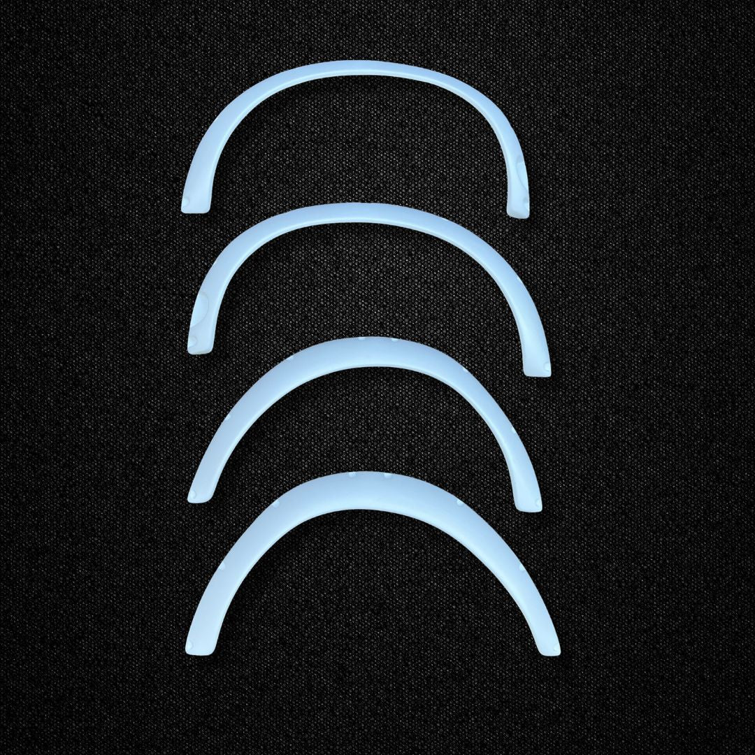 A set of FRP fender flares for a Datsun 510 manufactured by Refresh60