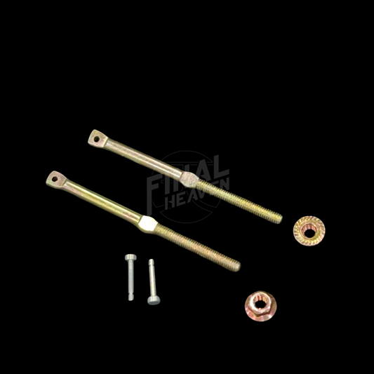A set of fender mirror repair kit components for cars like Datsun 240Z and Nissan Skyline KGC10 Hakosuka