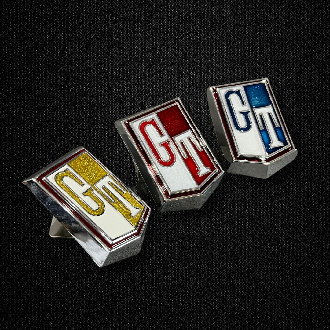 Fender emblems for a KPGC10 Nissan Skyline 2000GT Hakosuka produced by MSpeed