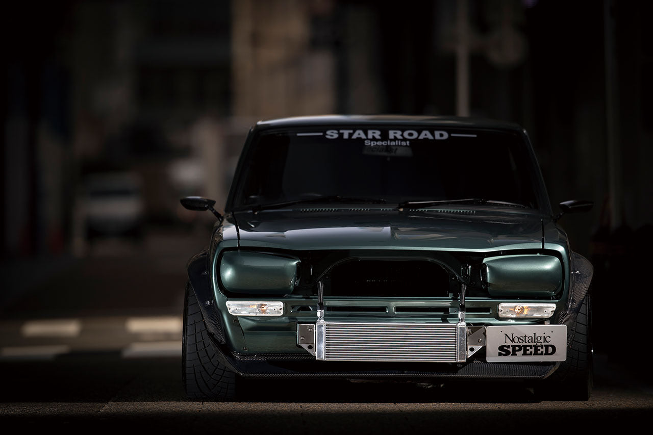 green kgc10 hakosuka star road semi works flares installed carbon fiber