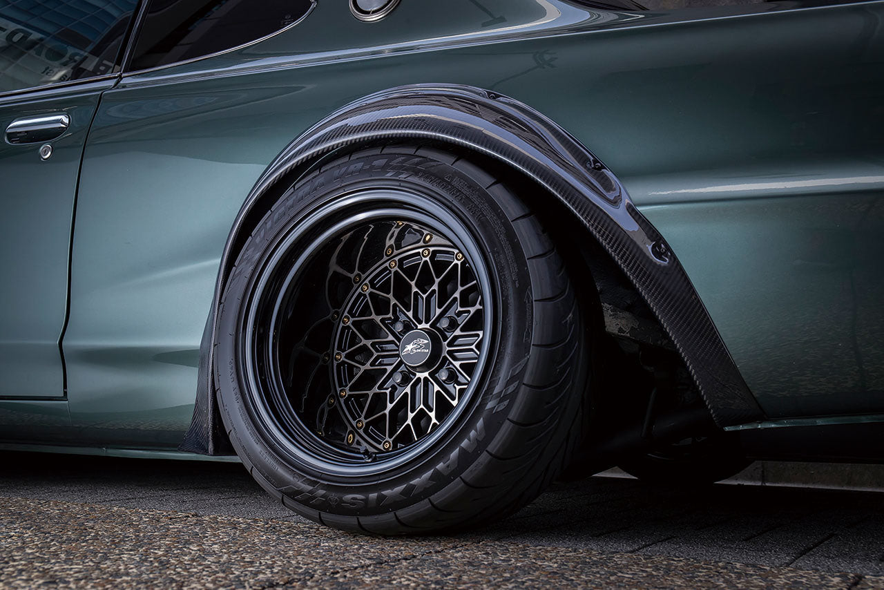 green kgc10 hakosuka star road semi works flares installed rear side