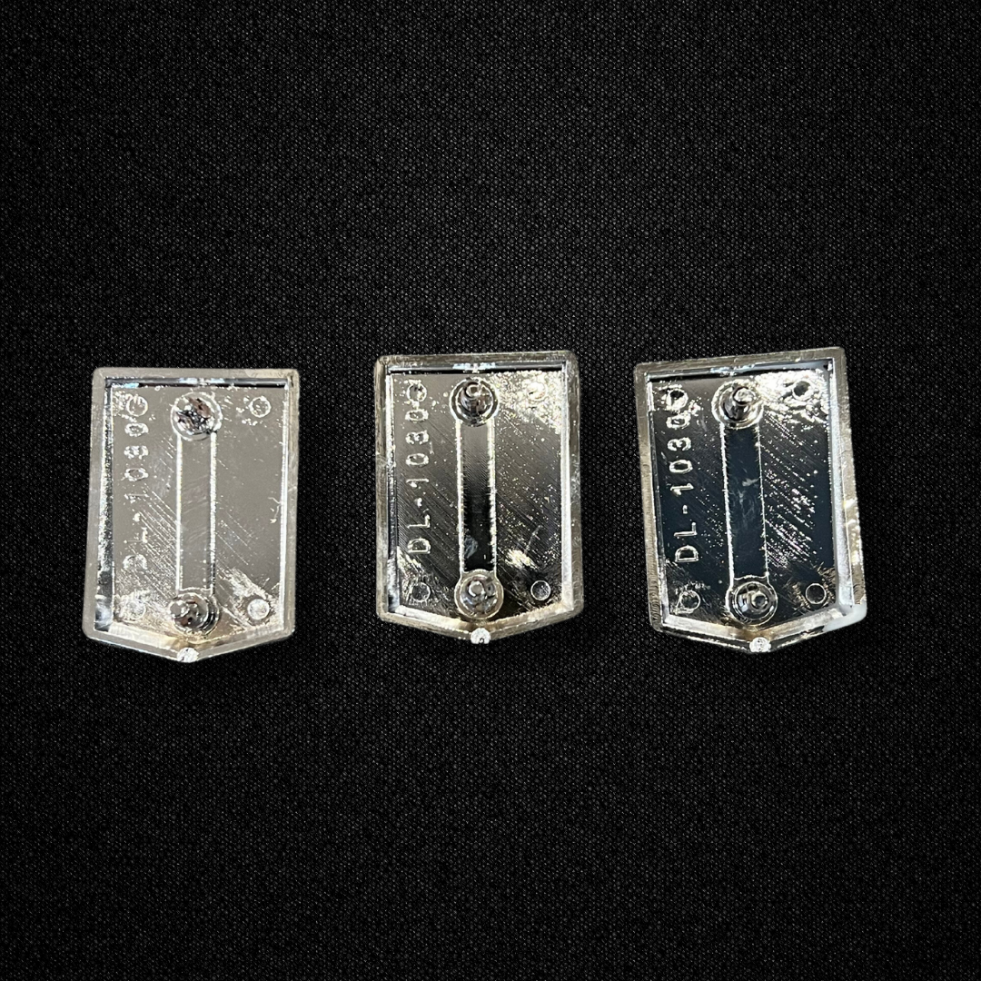 Fender emblems for a PGC10 Nissan Skyline 2000GT Hakosuka produced by MSpeed