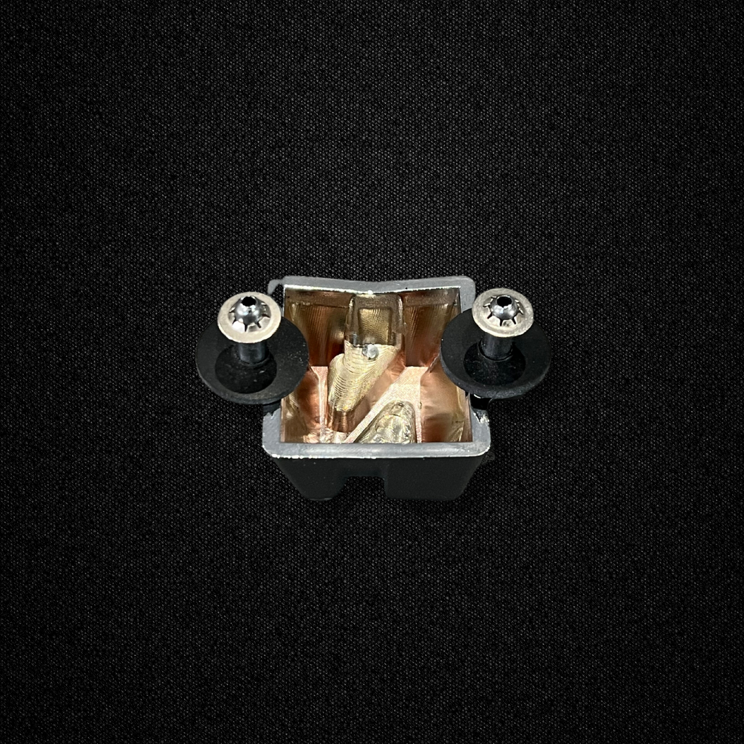 A front grille emblem for an early GC10 Nissan Skyline 2000GT Hakosuka produced by MSpeed