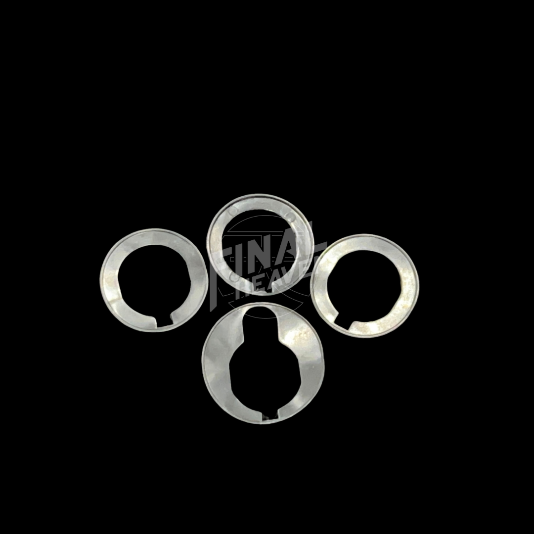 A set of Nissan KGC10 Hakosuka Skyline key cylinder grommets.