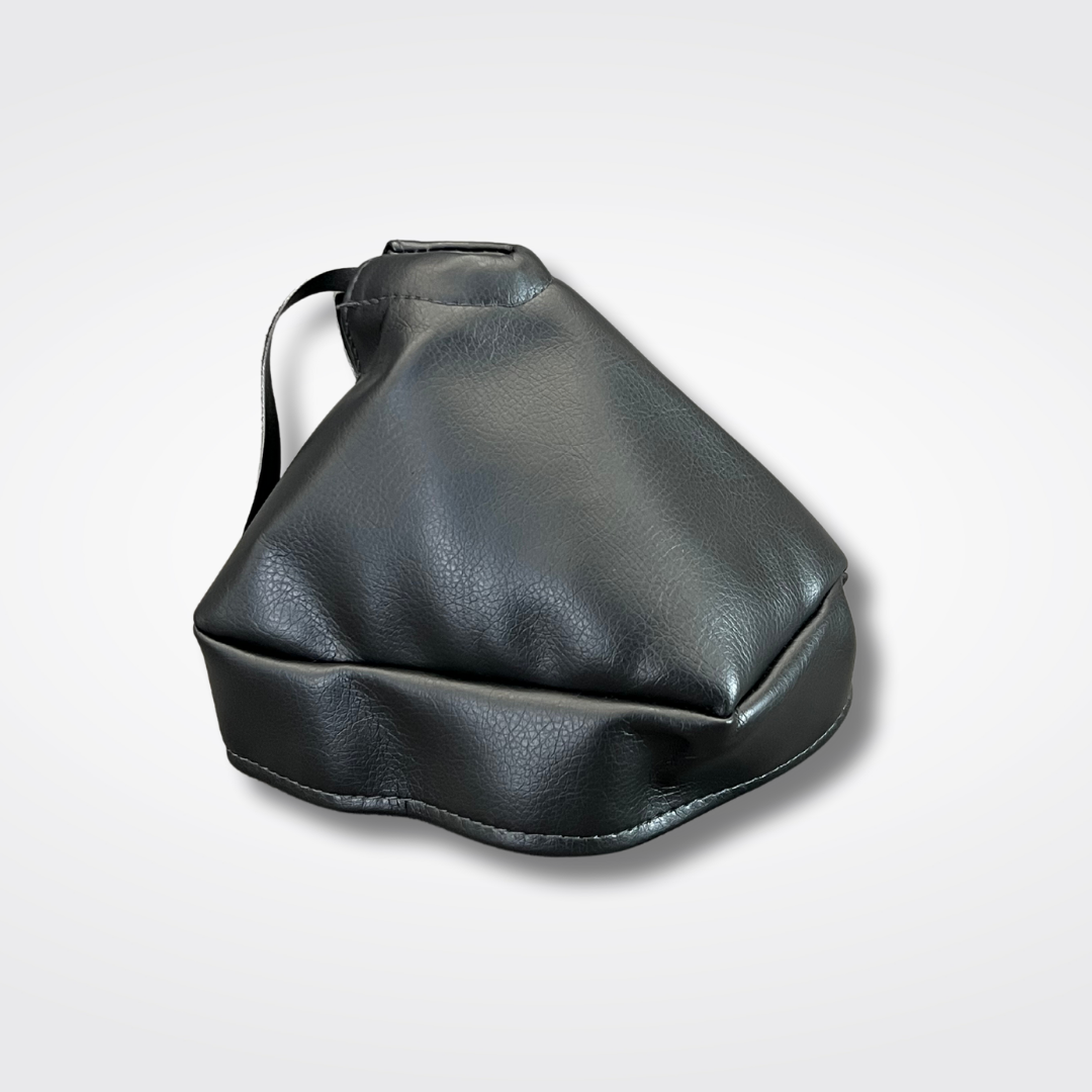 A vinyl shift boot for a KGC10 Nissan Skyline 2000GT Hakosuka produced by MSpeed