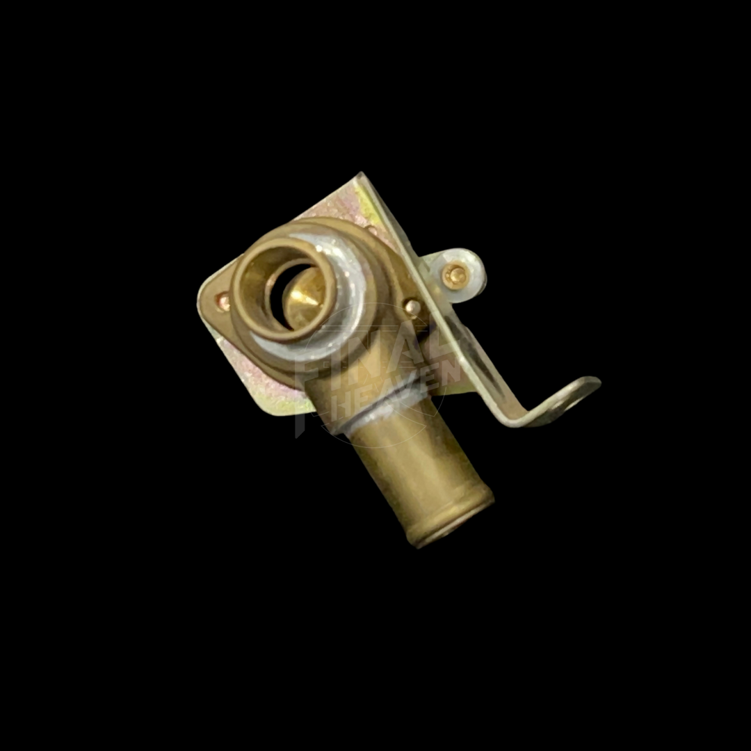 A gold-colored heater valve for a Nissan Hakosuka GT/GTX/GT-R 4Dr.