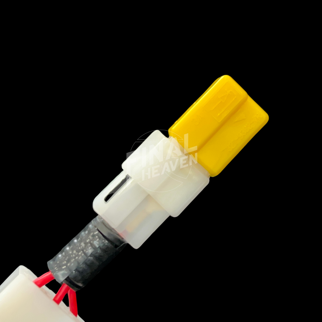 An image of an IC Harness yellow connector, designed for use with an 80A Alternator in a Hakosuka.