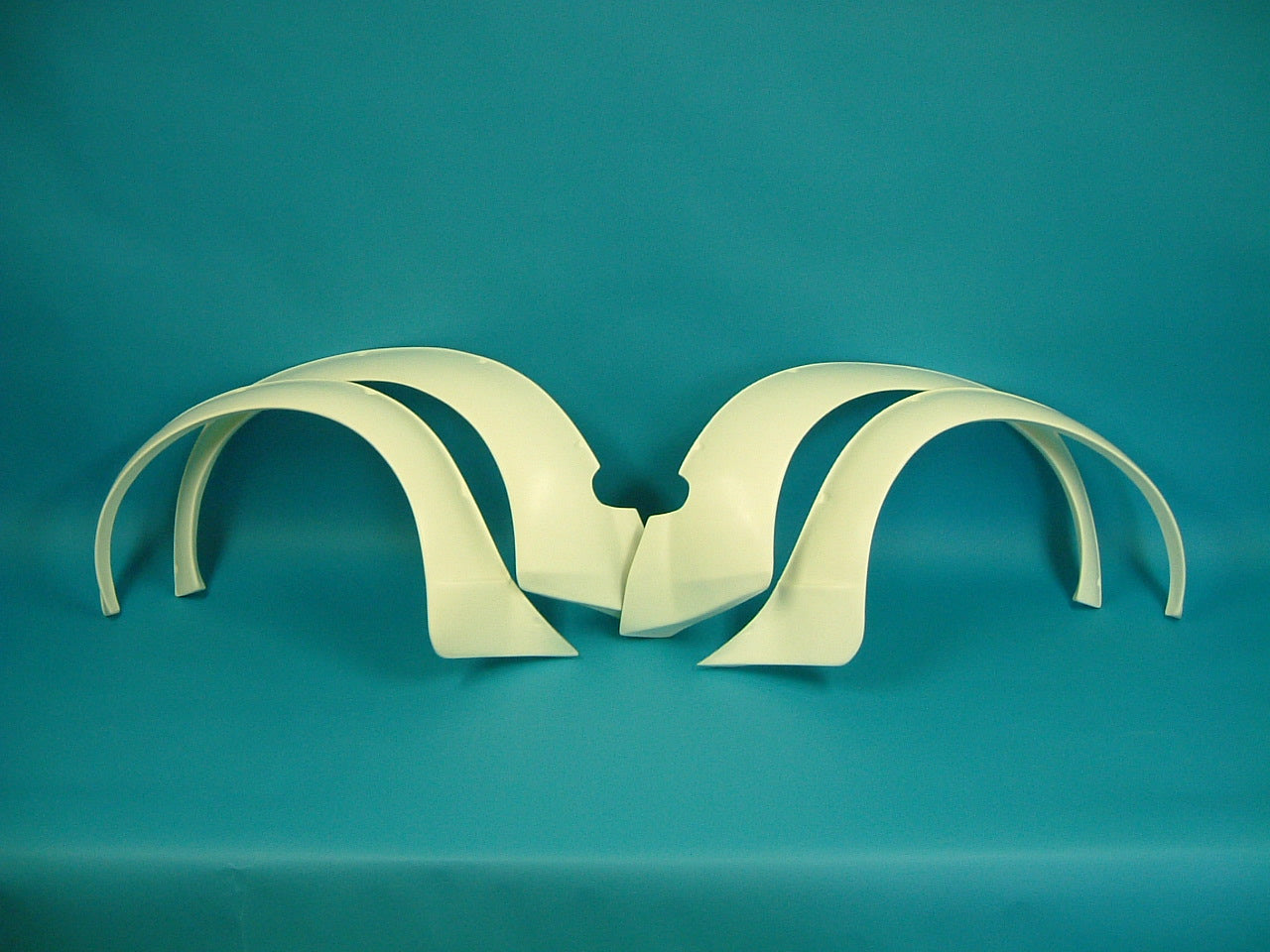 A set of Works style fender flares or overfenders for a 240ZG Nissan Fairlady Z S30 or Datsun 240Z produced by Marugen Shokai