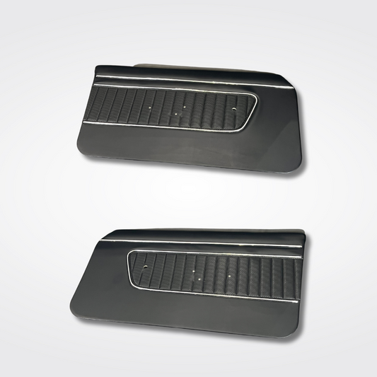 A door panel trim set for a KGC10 Nissan Skyline 2000GT Hakosuka produced by MSpeed