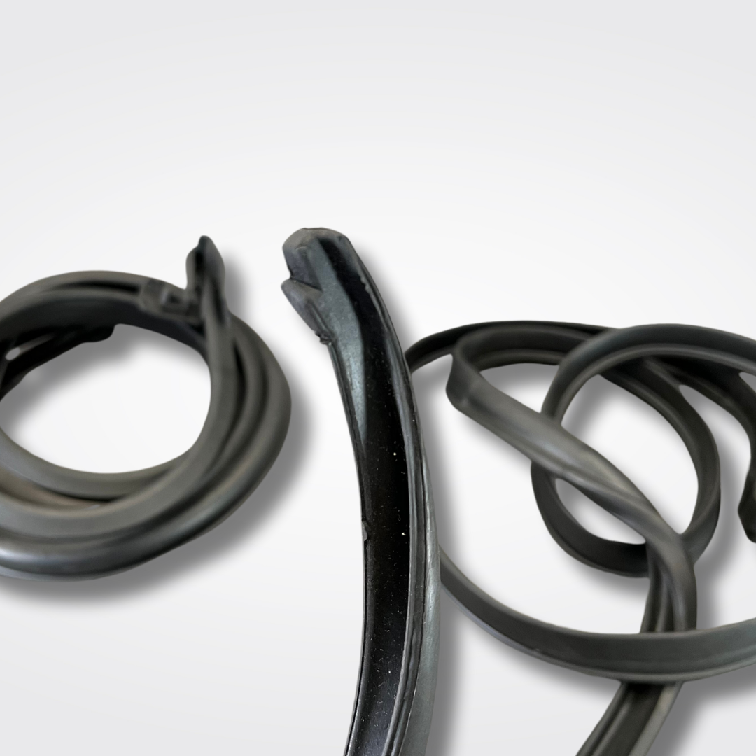 A door weatherstrip set for a KGC10 Nissan Skyline 2000GT Hakosuka produced by MSpeed