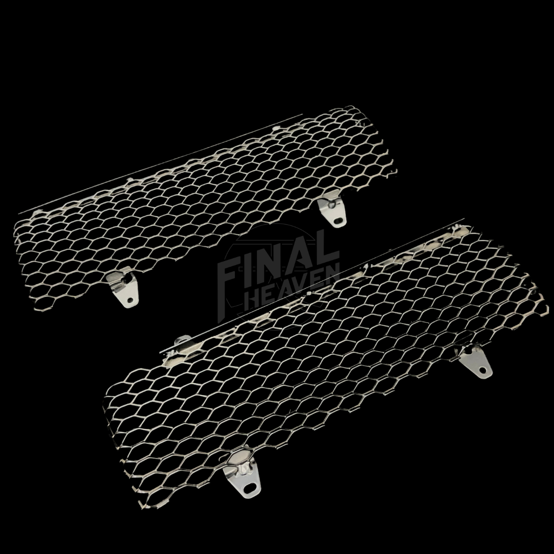 A front grille net for a KPGC10 Nissan Skyline 2000GT Hakosuka produced by MSpeed