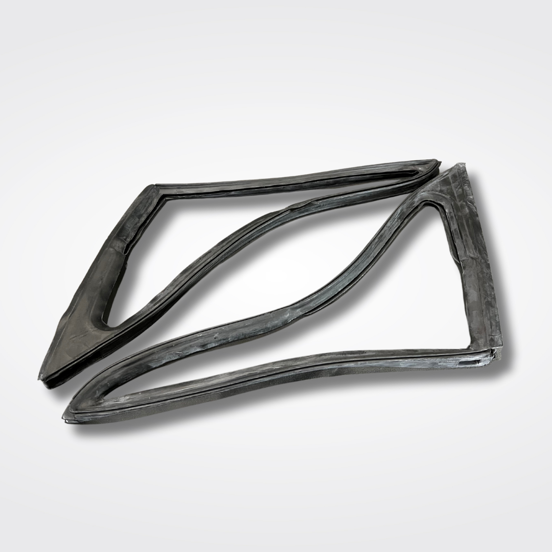 A set of triangle window vents for a KGC10 Nissan Skyline 2000GT Hakosuka produced by MSpeed