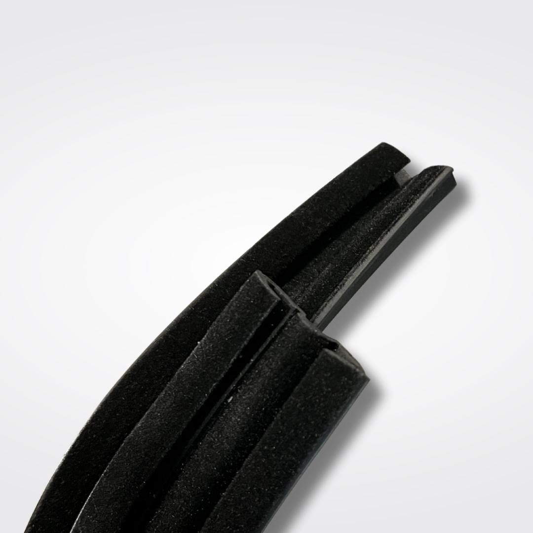 A set of window channels for a KGC10 Nissan Skyline 2000GT Hakosuka produced by MSpeed