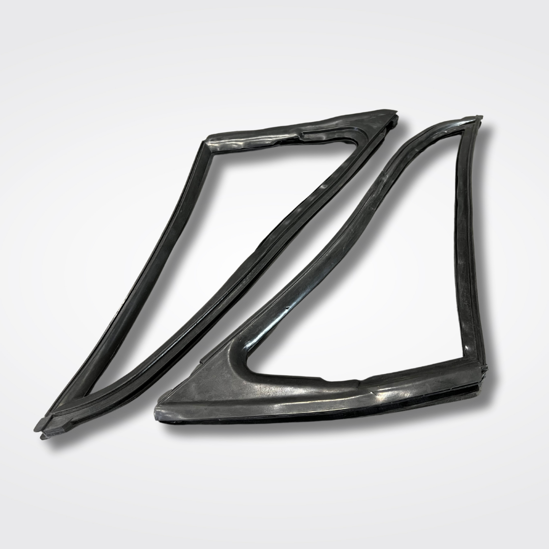 A set of triangle window vents for a GC10 Nissan Skyline 2000GT Hakosuka produced by MSpeed