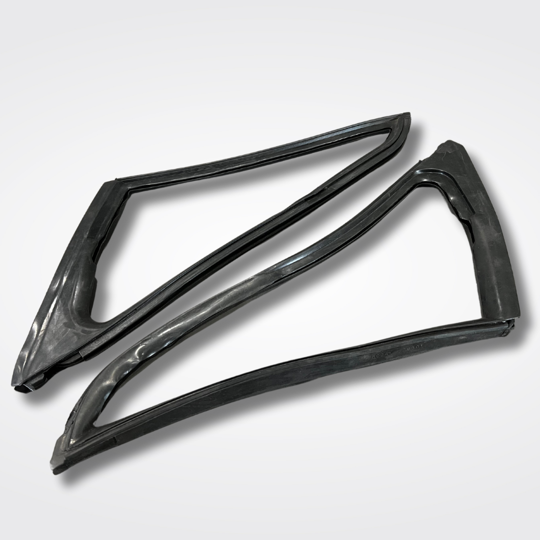 A set of triangle window vents for a GC10 Nissan Skyline 2000GT Hakosuka produced by MSpeed