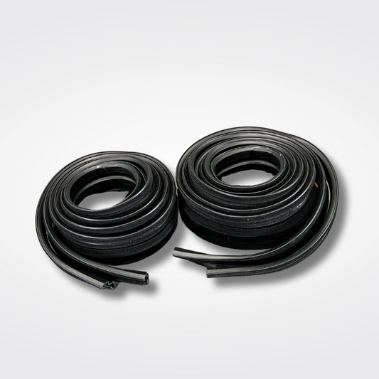 A set of window channel seals for a GC10 Nissan Skyline 2000GT Hakosuka produced by MSpeed