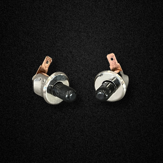 A set of door switches for a KGC10 Nissan Skyline 2000GT Hakosuka produced by MSpeed