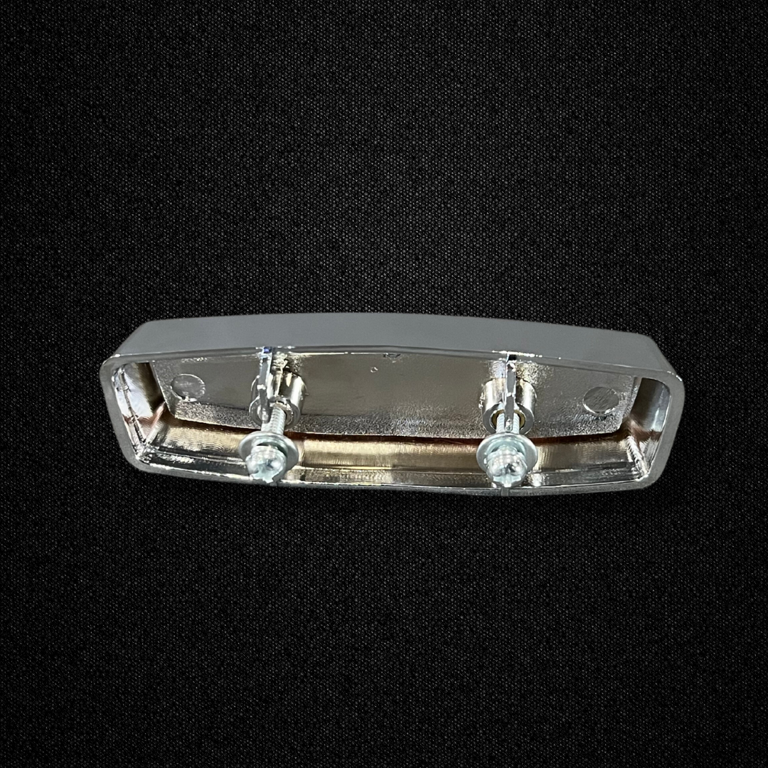 A front grille emblem for an early GC10 Nissan Skyline 2000GT Hakosuka produced by MSpeed