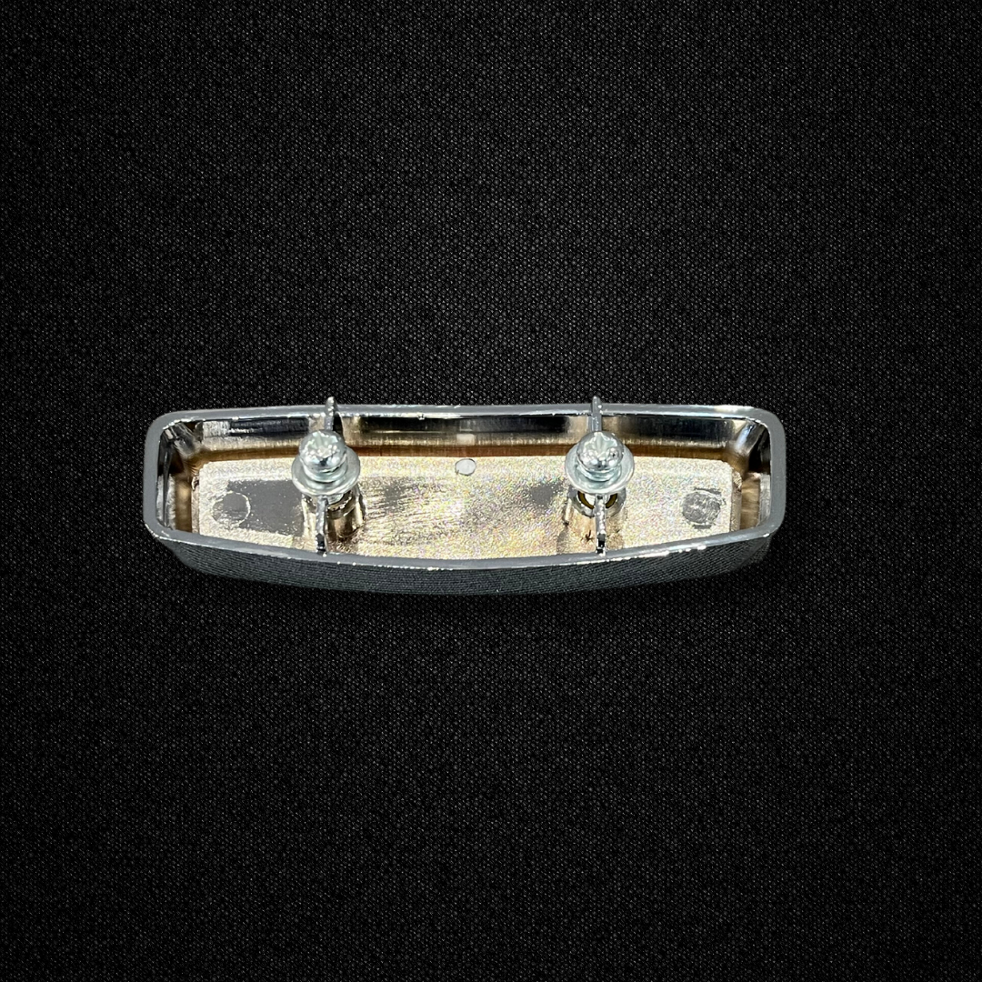 A front grille emblem for an early GC10 Nissan Skyline 2000GT Hakosuka produced by MSpeed