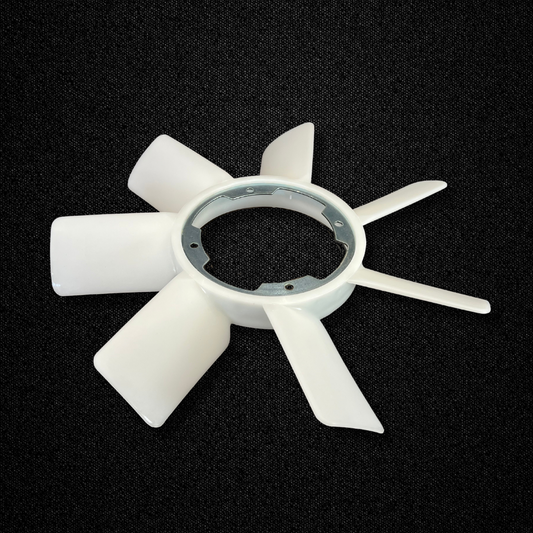 An offset coupling fan for a KGC10 Nissan Skyline 2000GT Hakosuka produced by MSpeed