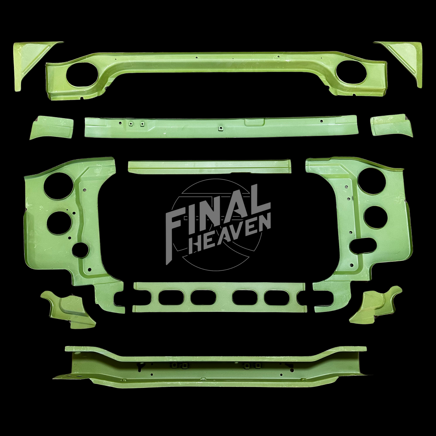 radiator support part of the datsun 240z restore base set