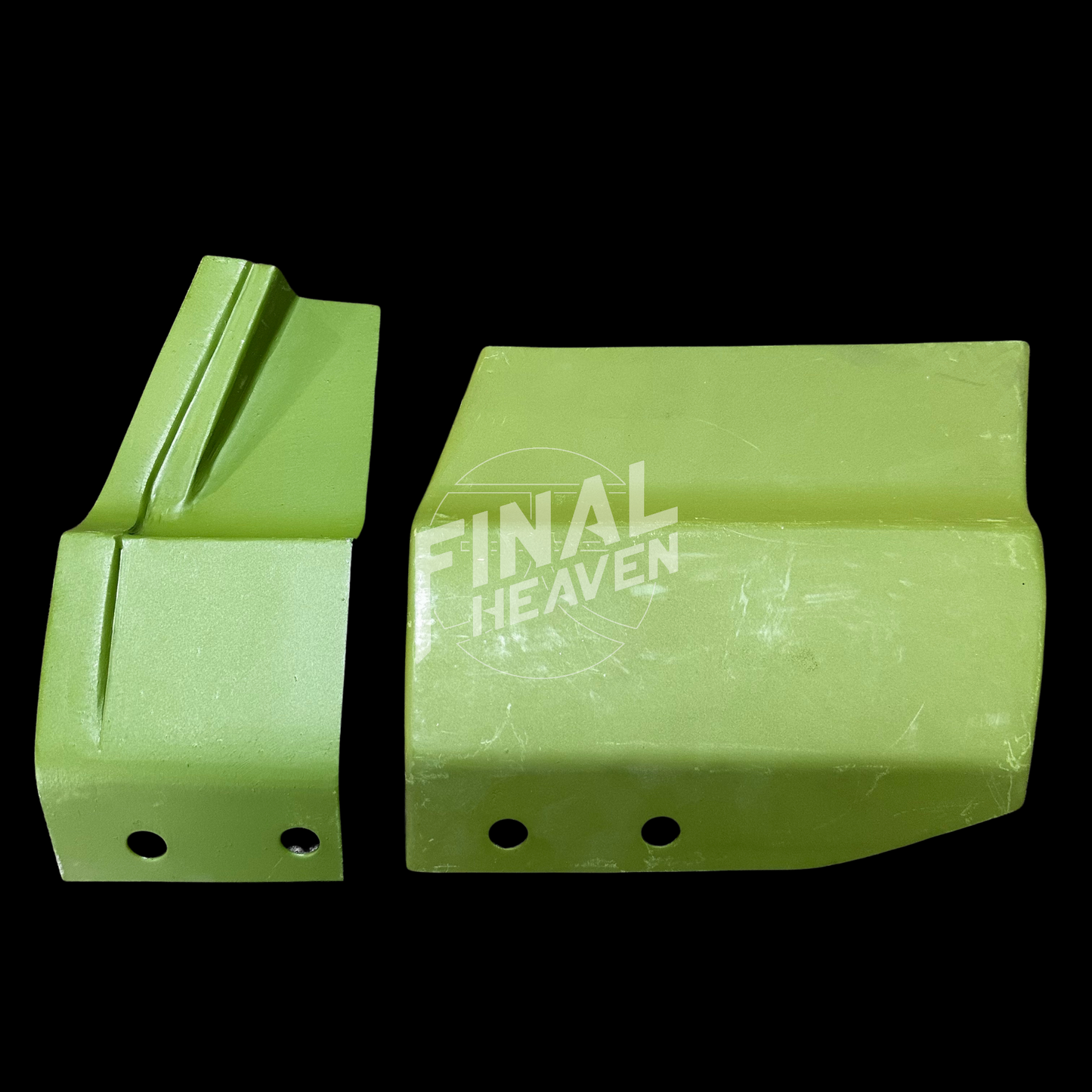 A set of 1971-1977 Toyota Celica front lower fender rust repair panels produced by KF Vintage JDM