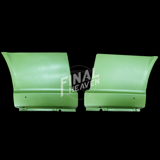 A rear dogleg rust repair panel for first generation 1971-1977 Toyota Celica produced by KF Vintage JDM