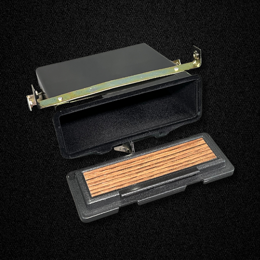 A center console box for a late KGC10 Nissan Skyline 2000GT Hakosuka produced by MSpeed