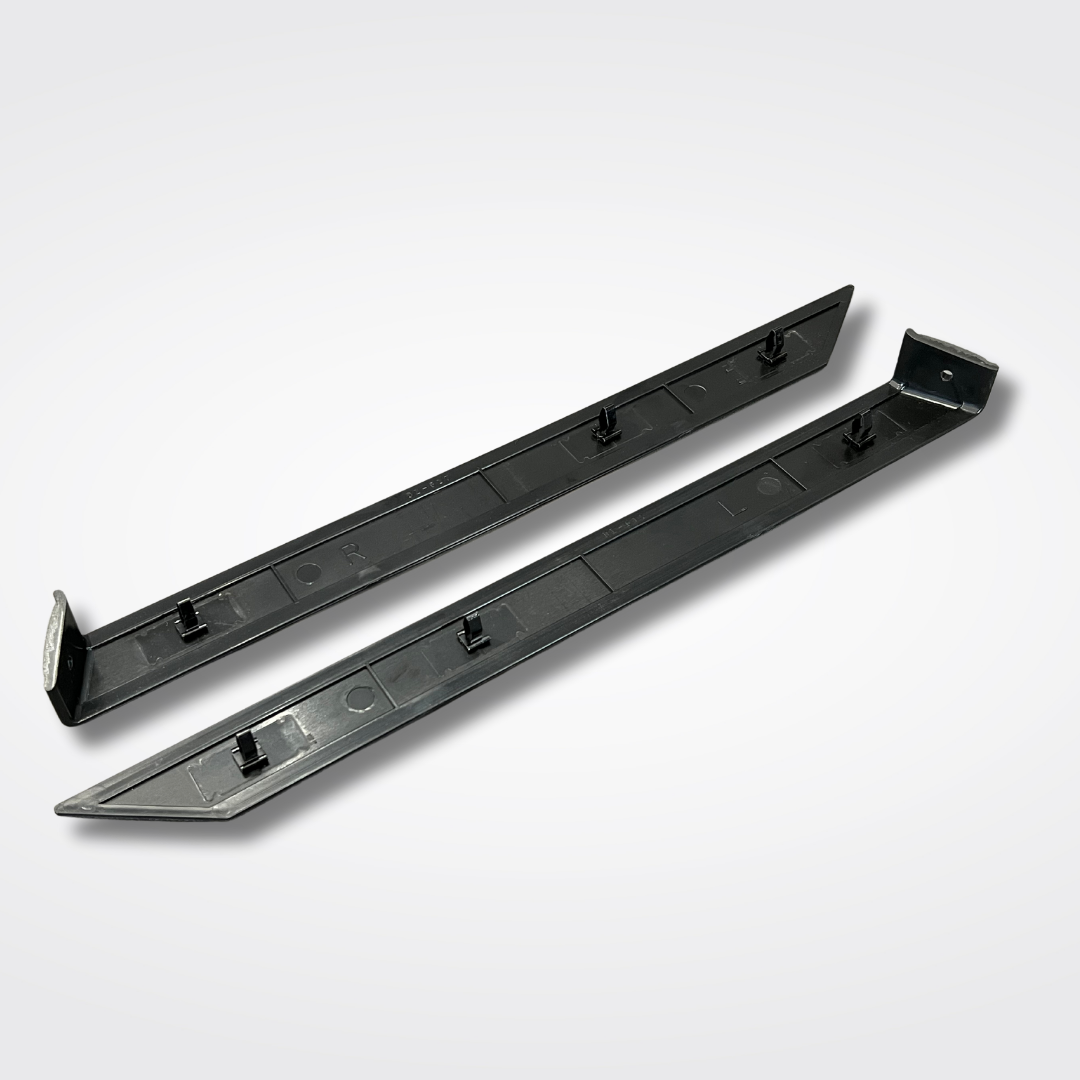 A set of rear trim moldings for a KGC10 Nissan Skyline 2000GT Hakosuka produced by MSpeed