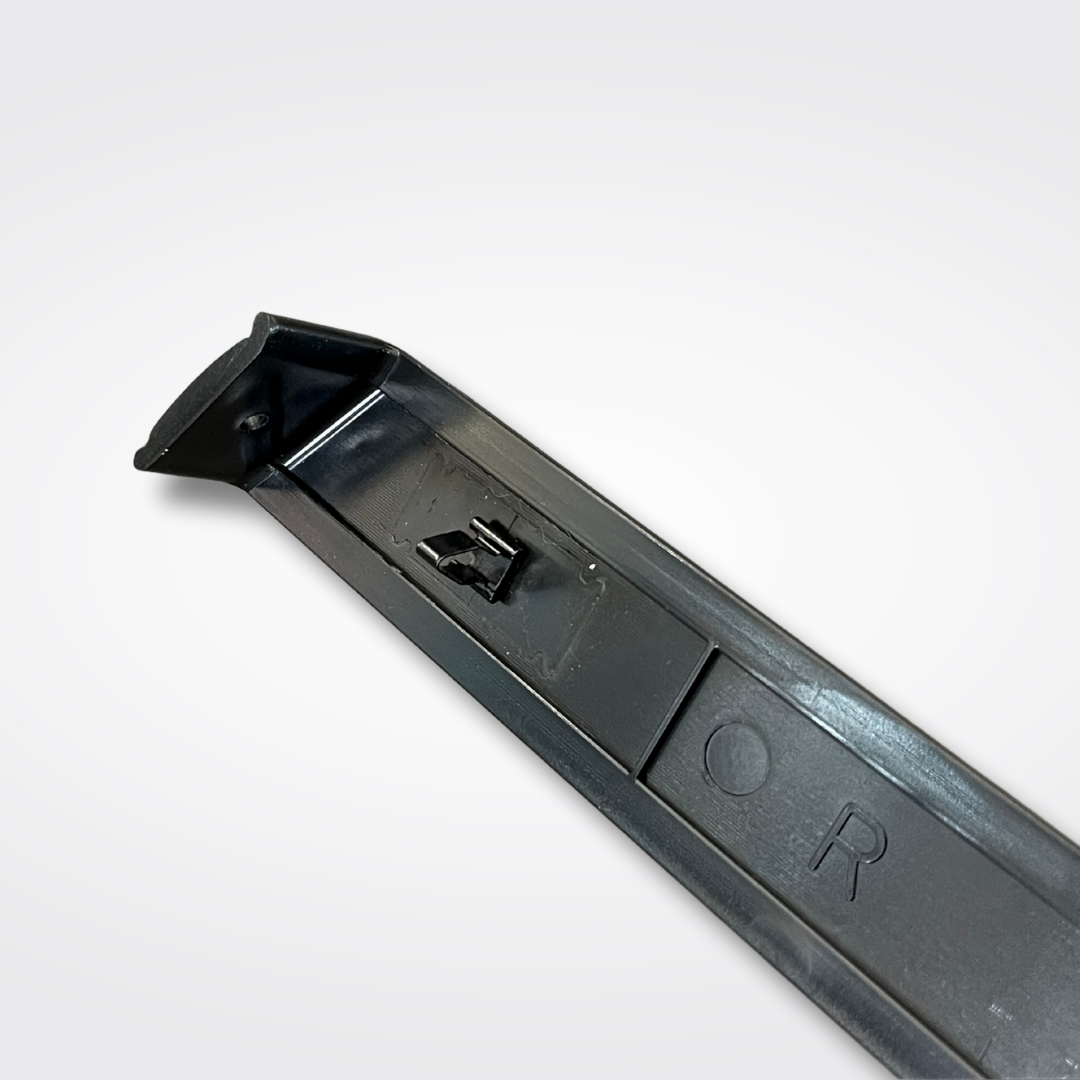 A set of rear trim moldings for a KGC10 Nissan Skyline 2000GT Hakosuka produced by MSpeed