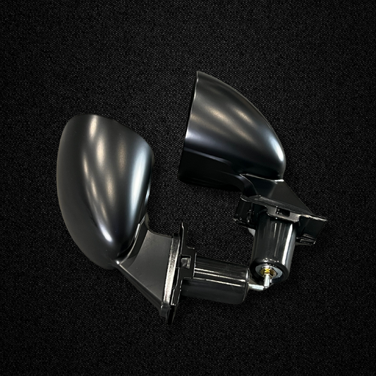 A set of GT-R replica fender mirrors for a KGC10 Nissan Skyline 2000GT Hakosuka produced by MSpeed