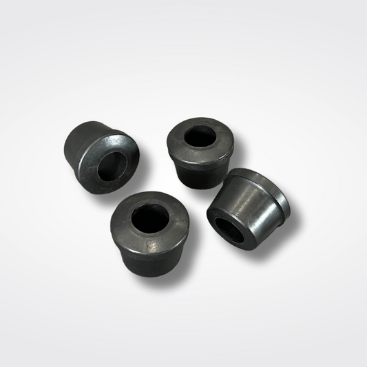 A set of lower control arm bushings for a KGC10 Nissan Skyline 2000GT Hakosuka produced by MSpeed