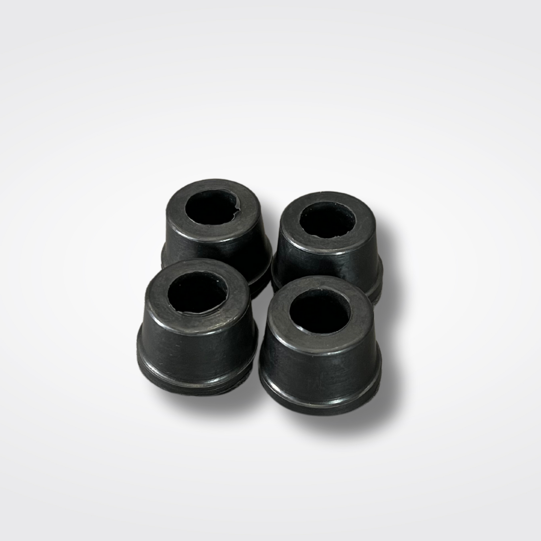 A set of lower control arm bushings for a KGC10 Nissan Skyline 2000GT Hakosuka produced by MSpeed