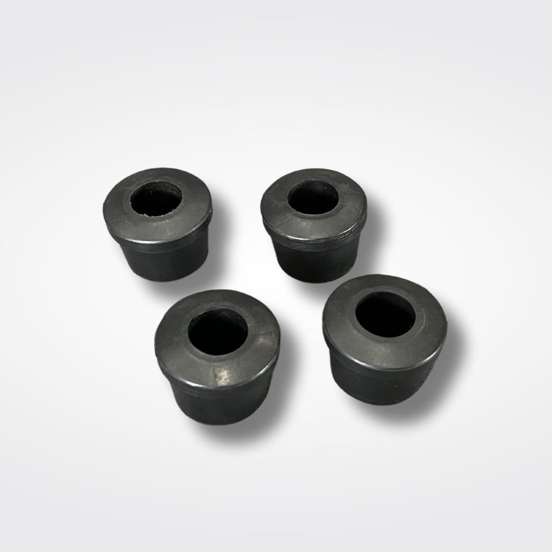 A set of lower control arm bushings for a KGC10 Nissan Skyline 2000GT Hakosuka produced by MSpeed