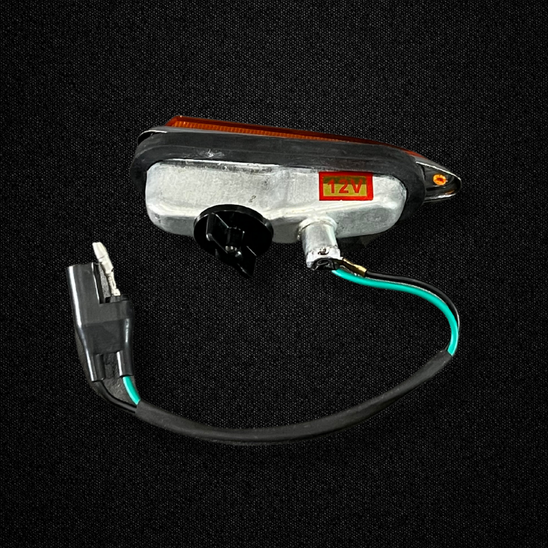 A set of side markers for a KGC10 Nissan Skyline 2000GT Hakosuka produced by MSpeed