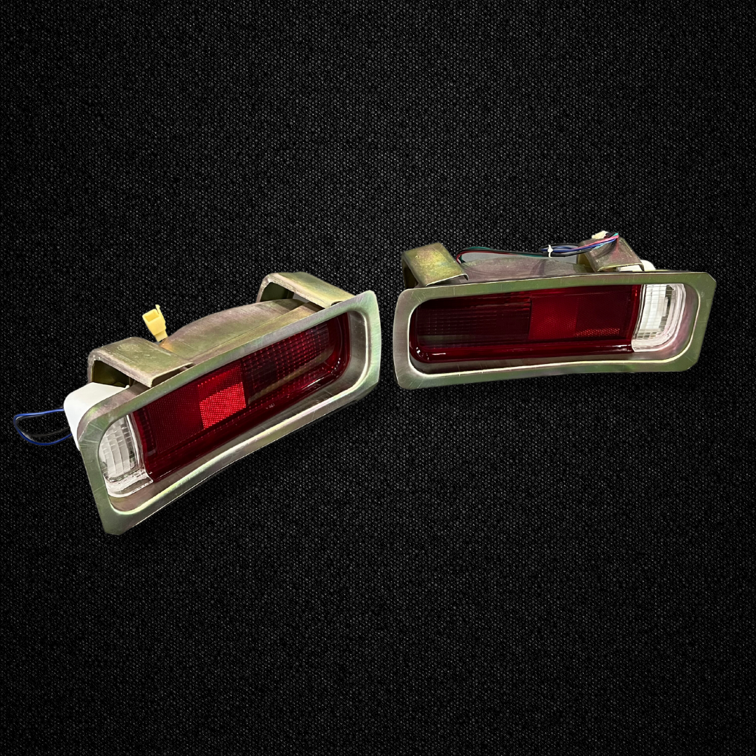 A set of tail light units for a KGC10 Nissan Skyline 2000GT Hakosuka produced by MSpeed