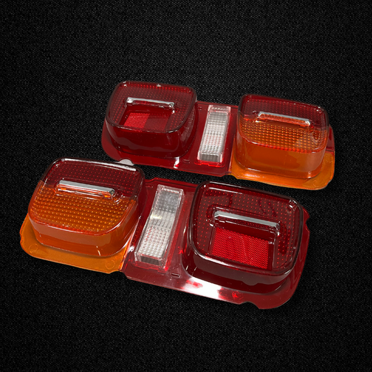 A set of tail light lenses for a TE27 Toyota Trueno (Corolla) produced by MSpeed