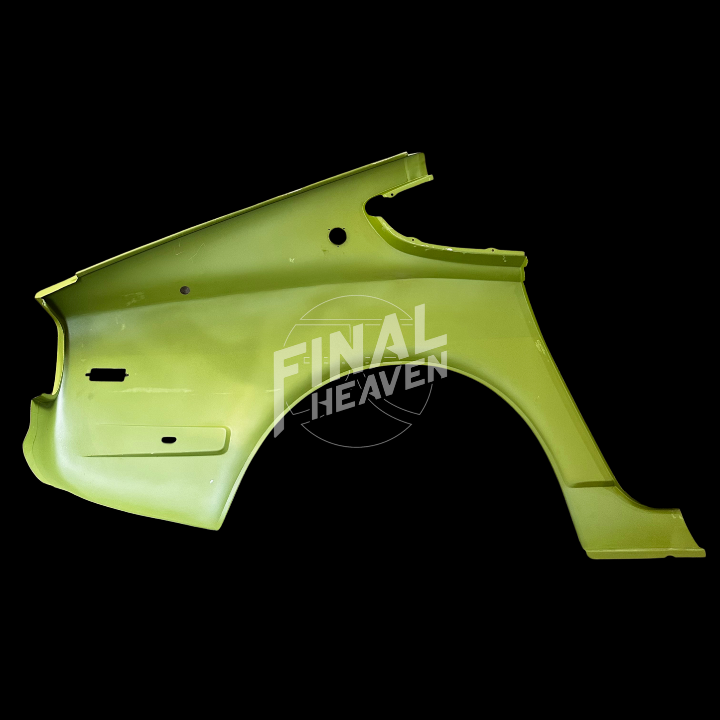 This is a rear left quarter rust repair / restoration panel for a Datsun 240Z, 260Z or 280Z produced by KF Vintage JDM