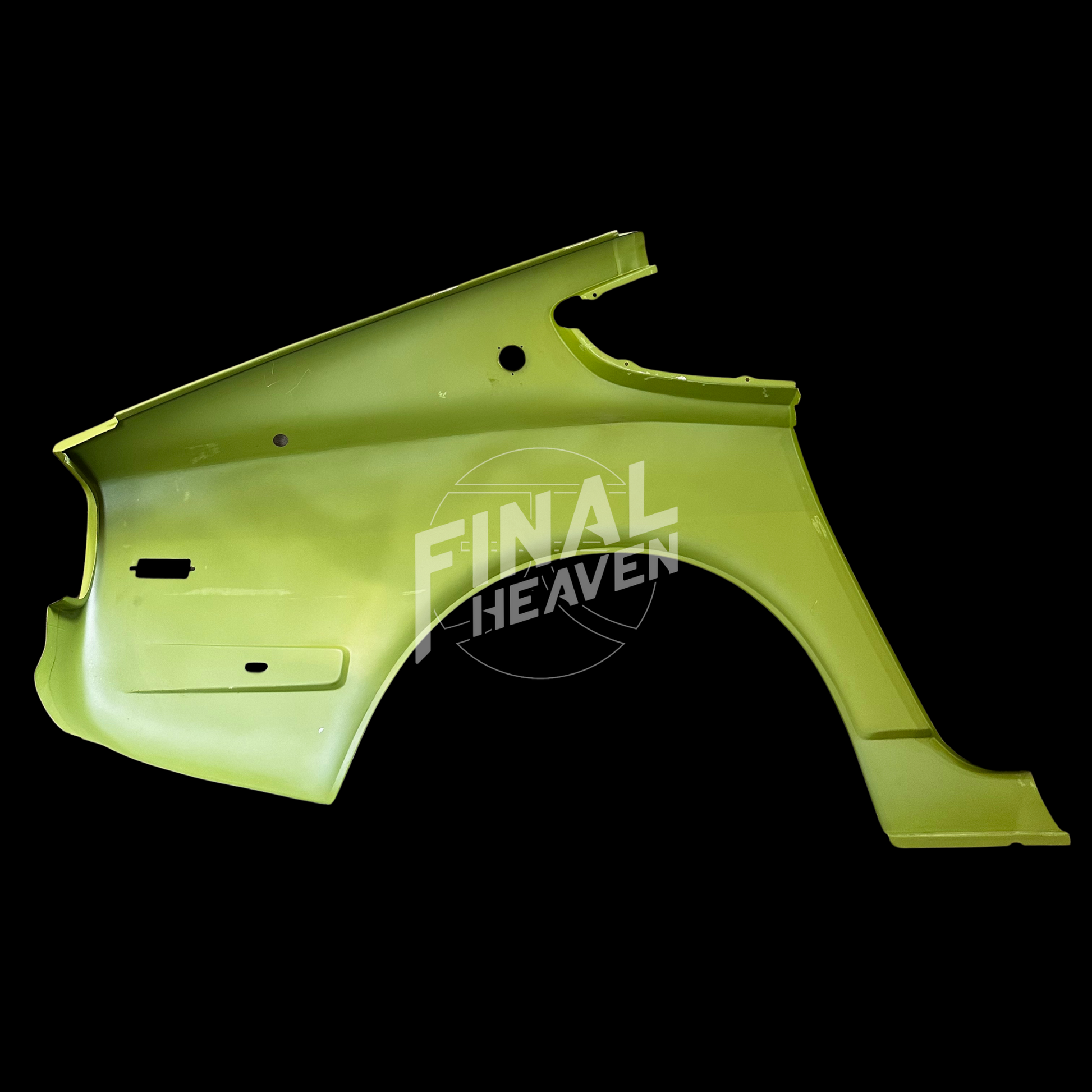 This is a rear left quarter rust repair / restoration panel for a Datsun 240Z, 260Z or 280Z produced by KF Vintage JDM