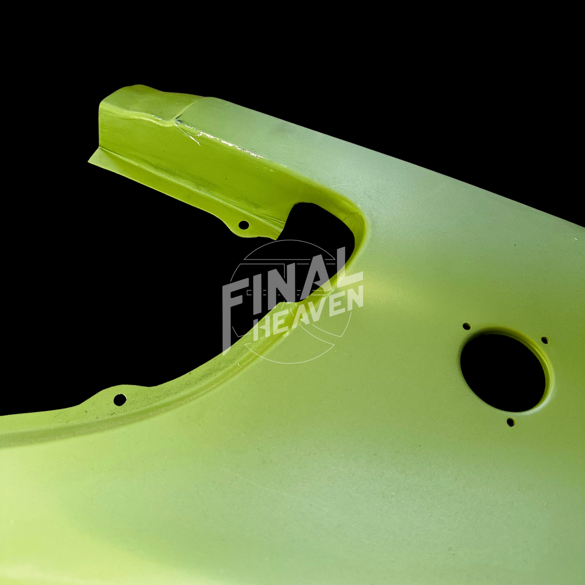 This is a rear left quarter rust repair / restoration panel for a Datsun 240Z, 260Z or 280Z produced by KF Vintage JDM