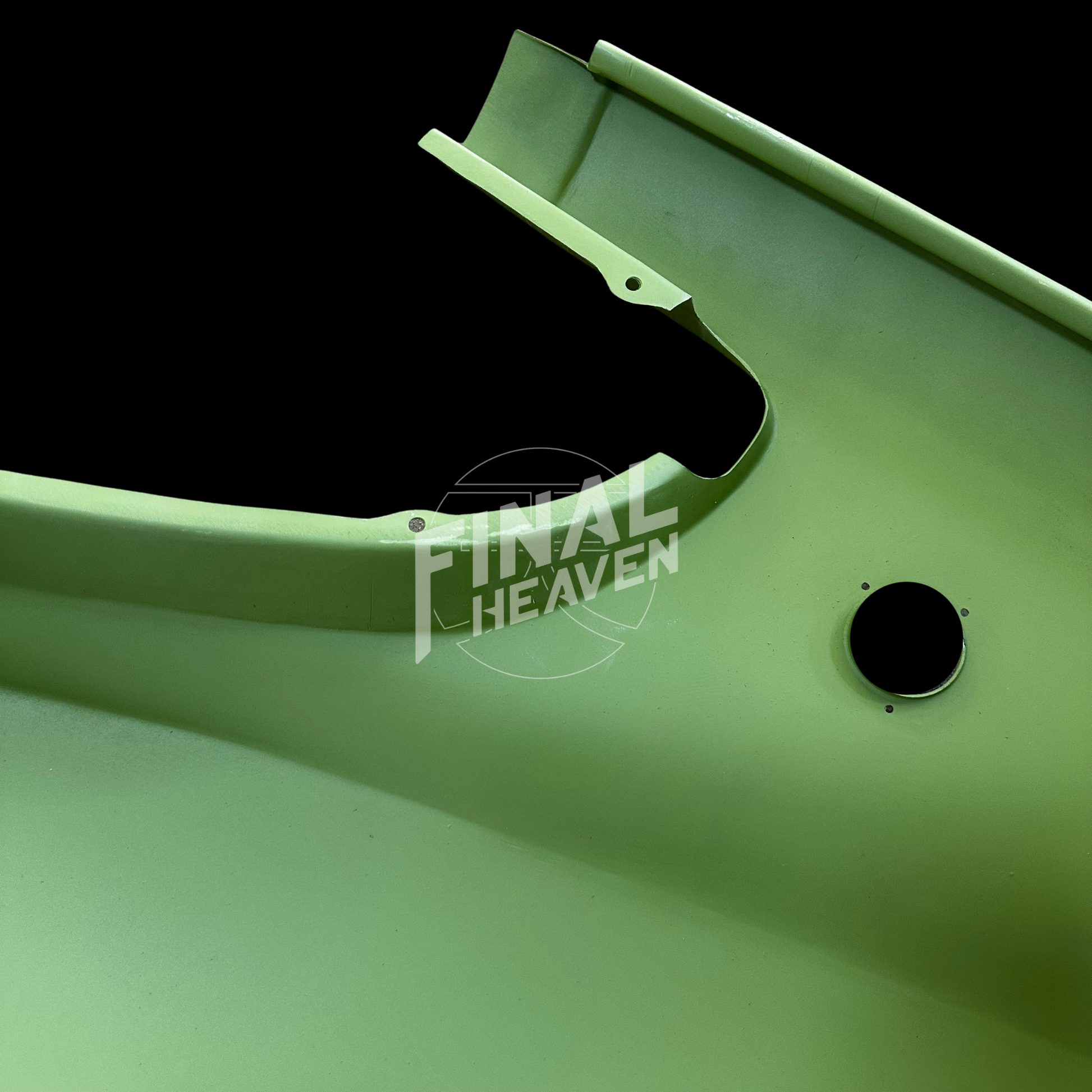 This is a rear right quarter rust repair / restoration panel for a Datsun 240Z, 260Z or 280Z produced by KF Vintage JDM