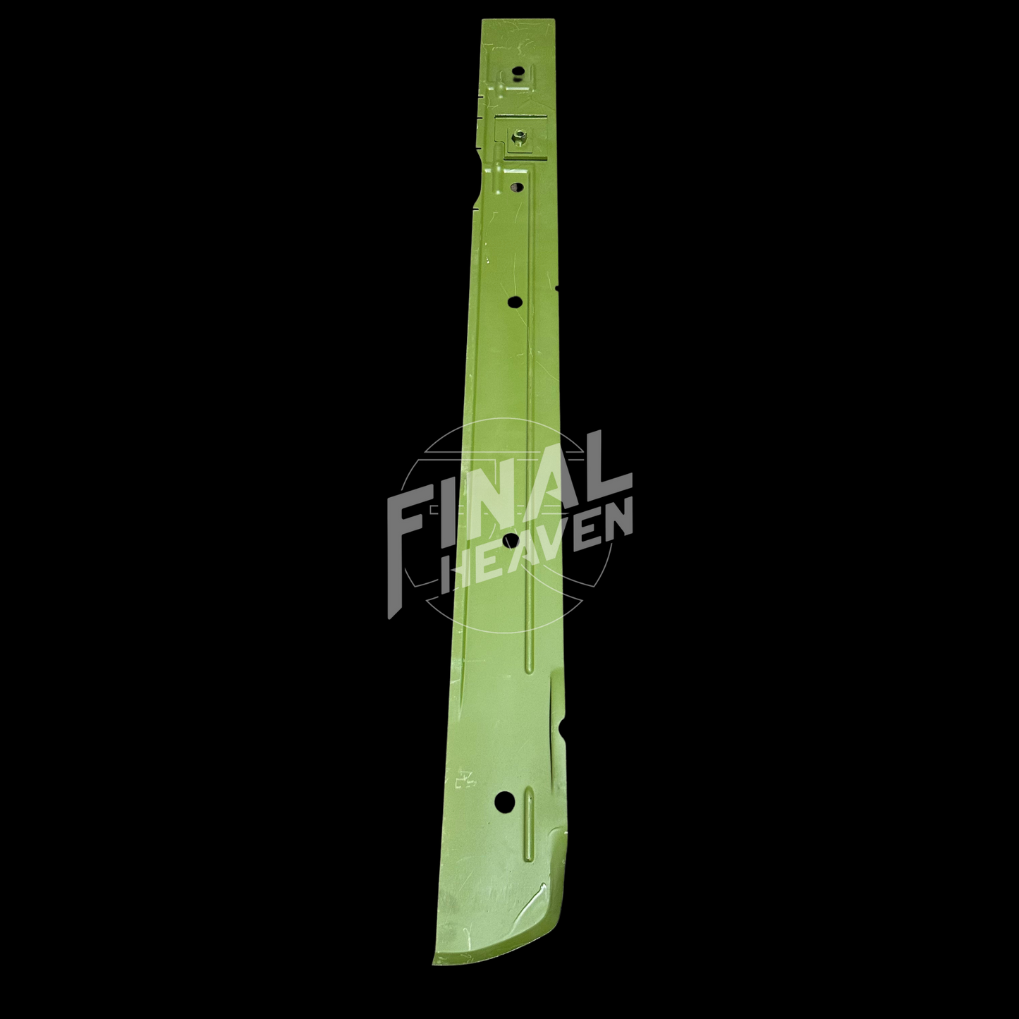 A set of inner rocker rust repair panels for a Datsun 510 2 door sedan or Nissan Bluebird SSS Coupe produced by KF Vintage JDM