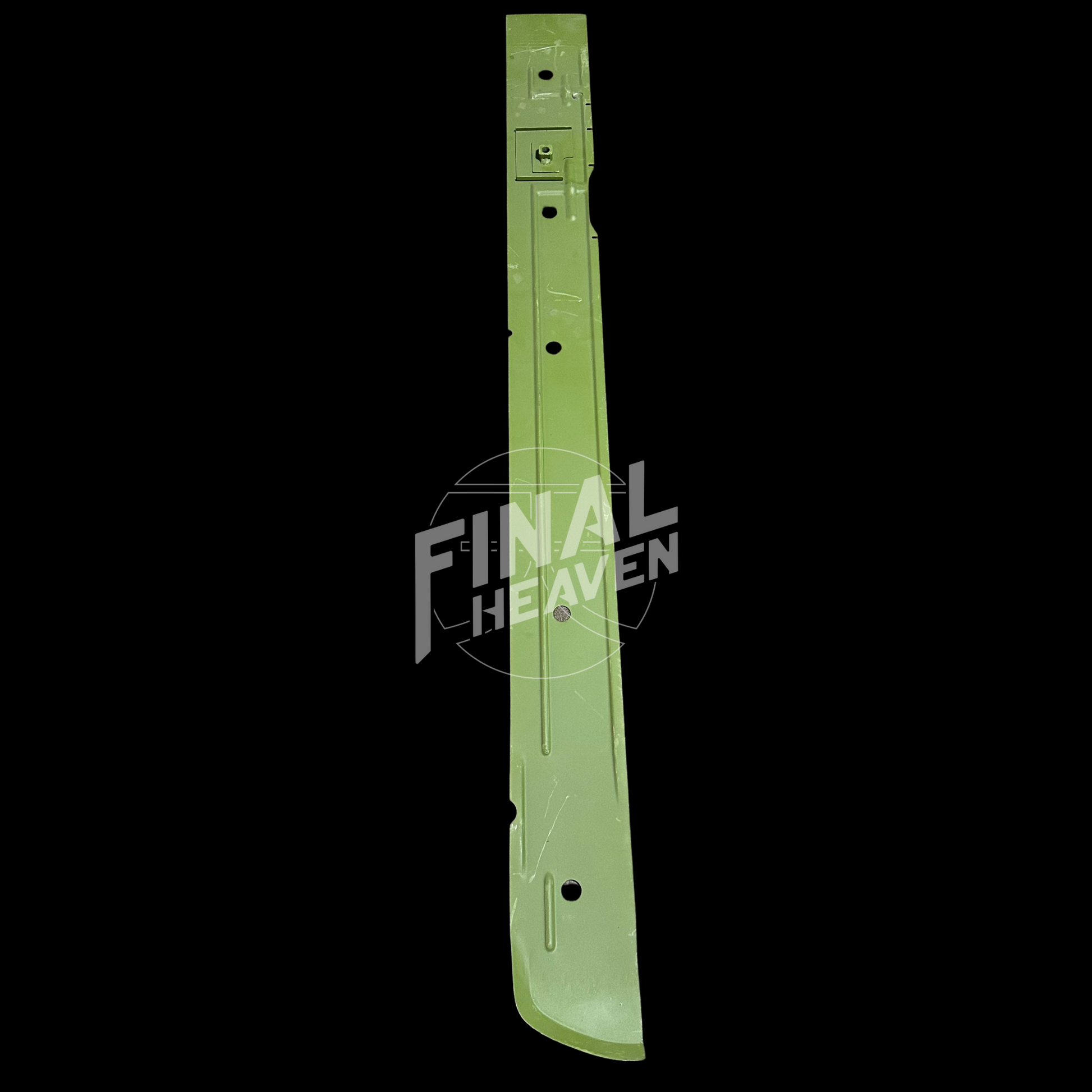 A set of inner rocker rust repair panels for a Datsun 510 2 door sedan or Nissan Bluebird SSS Coupe produced by KF Vintage JDM