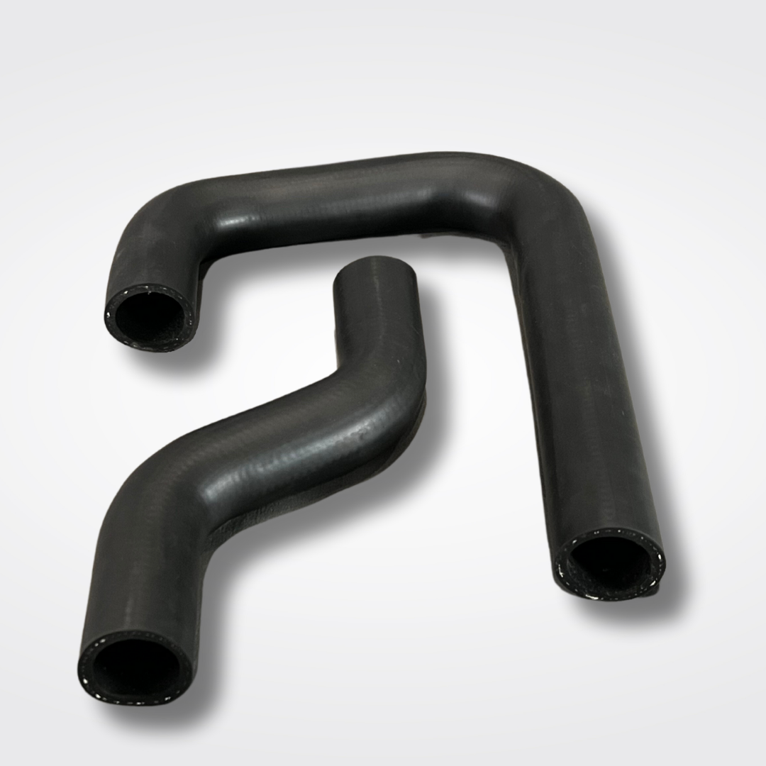 A upper and lower radiator hose set for a KGC10 Nissan Skyline 2000GT Hakosuka produced by MSpeed
